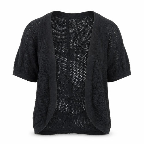GAP Women’s Black Open Knit Short Sleeve Cardigan Size S