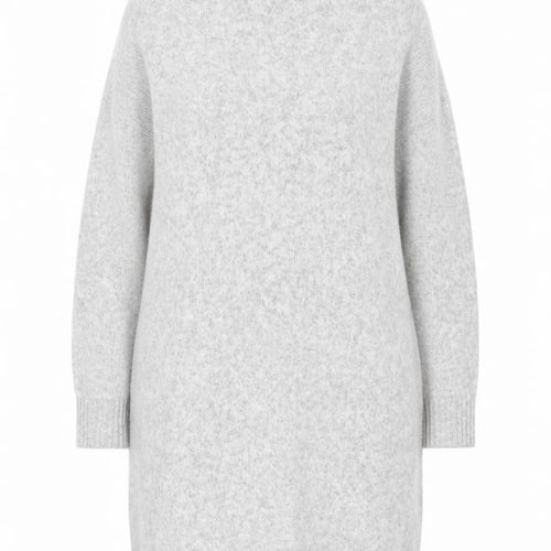 H&M Women Grey Wool Blend Roll Neck Jumper Dress Size XL