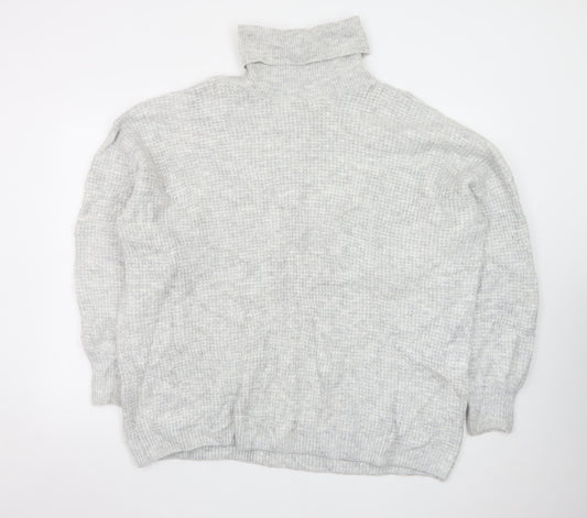 JD Williams Women’s Grey Roll Neck Chunky Knit Jumper Size 20