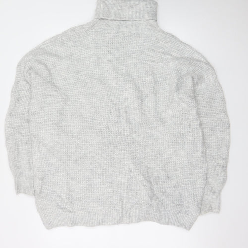 JD Williams Women’s Grey Roll Neck Chunky Knit Jumper Size 20