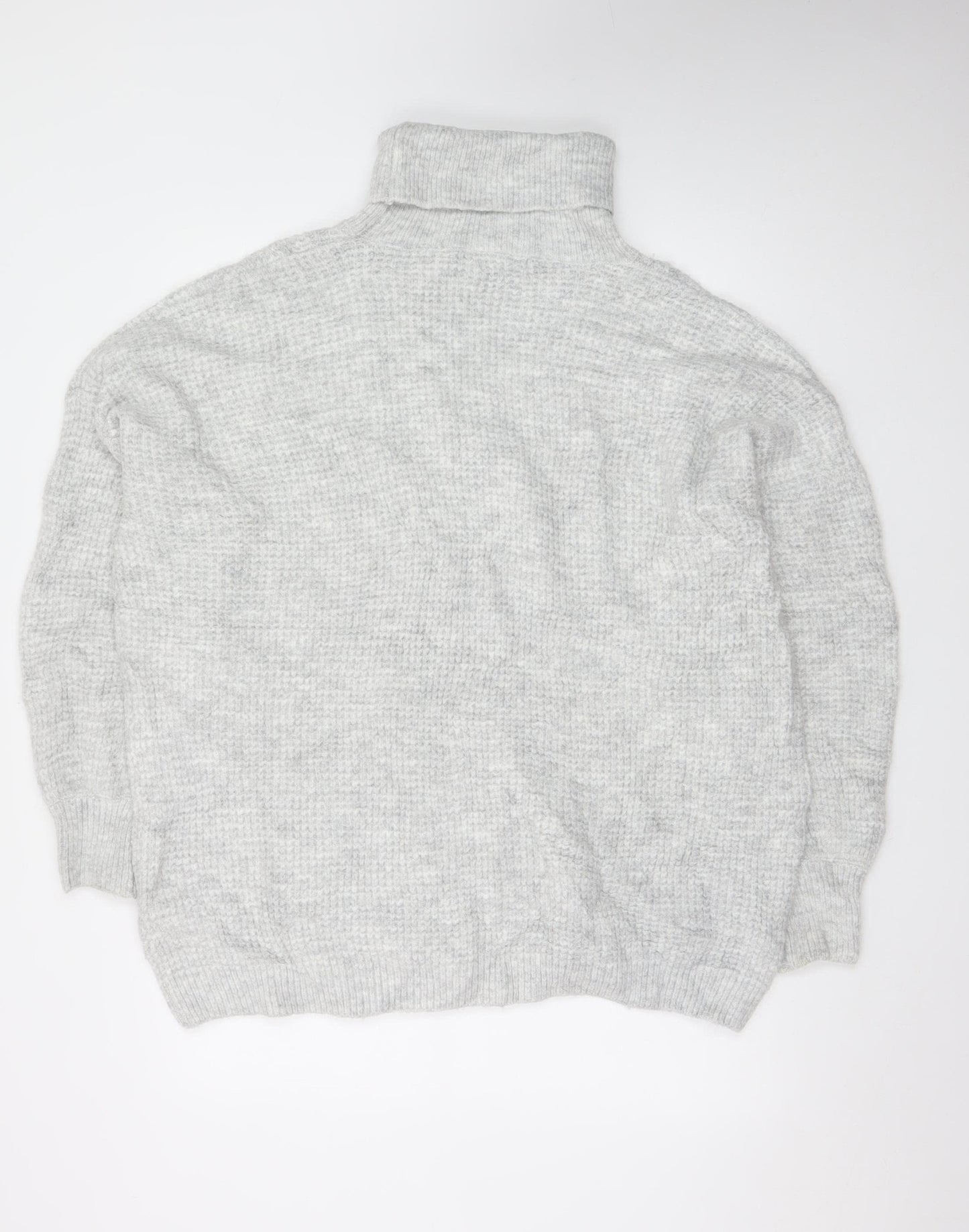 JD Williams Women’s Grey Roll Neck Chunky Knit Jumper Size 20