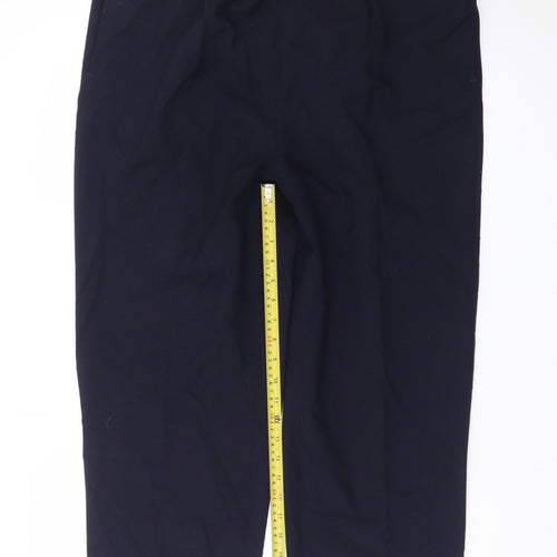 Bm Collection Women's Black Size 18 Elastic Waist Stretch Trousers