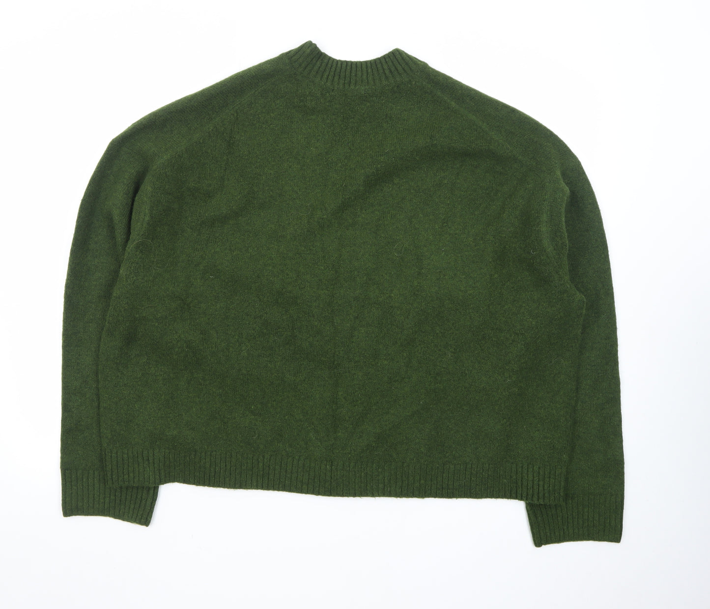 Uniqlo Womens Green Wool V-Neck Button Cardigan XL