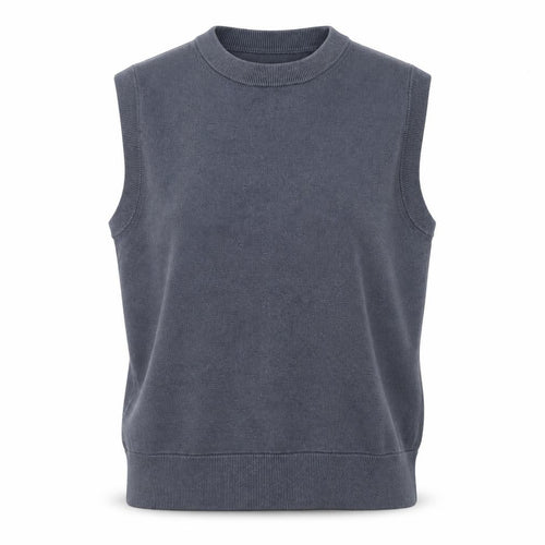 Kin Women’s Grey Sleeveless Knit Vest Jumper Size M