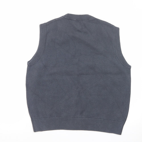 Kin Women’s Grey Sleeveless Knit Vest Jumper Size M