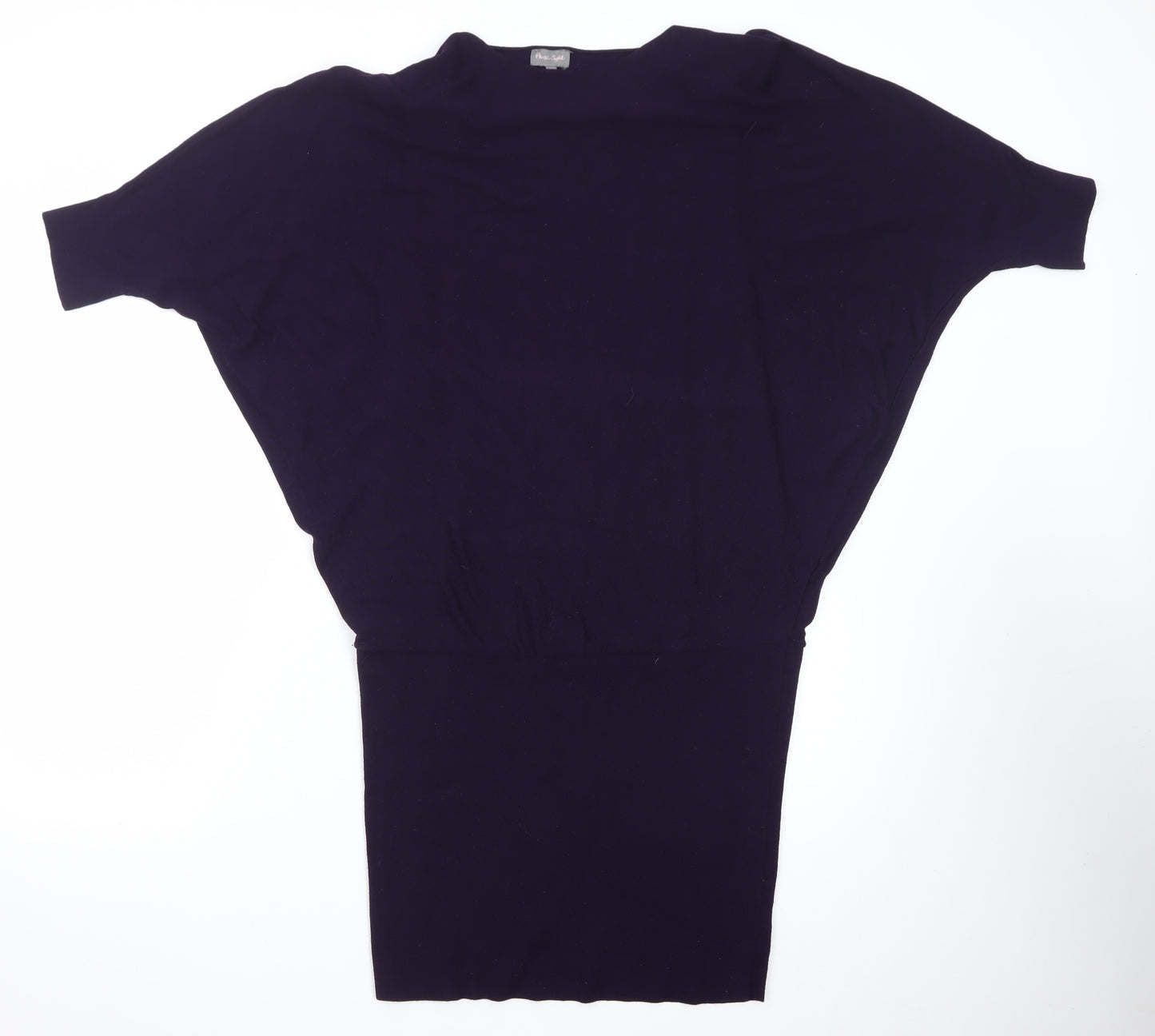 Phase Eight Women Purple Size 10 Knit Batwing Bodycon Dress