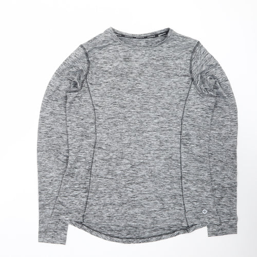Marks and Spencer Goodmove Women’s Grey Long Sleeve Active T-Shirt Size 14