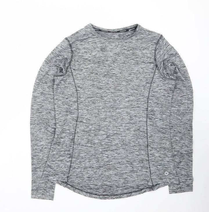 Marks and Spencer Goodmove Women’s Grey Long Sleeve Active T-Shirt Size 14