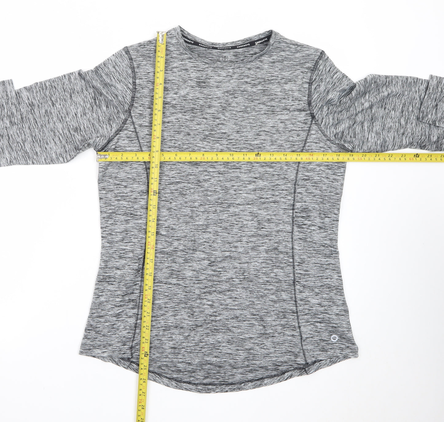 Marks and Spencer Goodmove Women’s Grey Long Sleeve Active T-Shirt Size 14