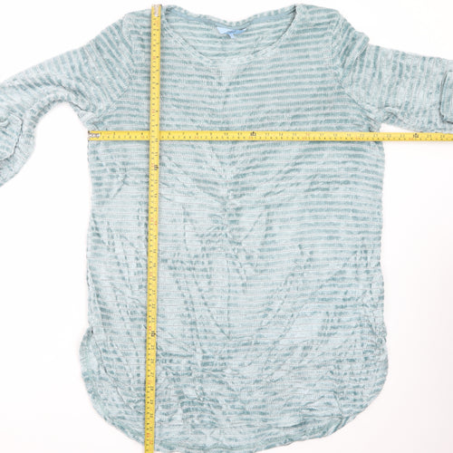 Next Women Blue Striped Long Sleeve Pullover Jumper Size 18