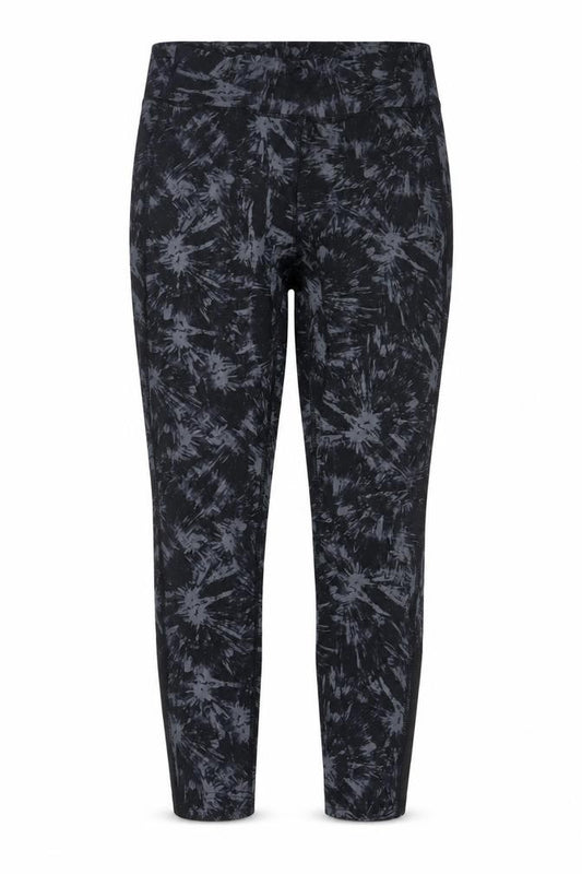 USA Pro Women's Black Tie Dye Ankle Leggings Size 14