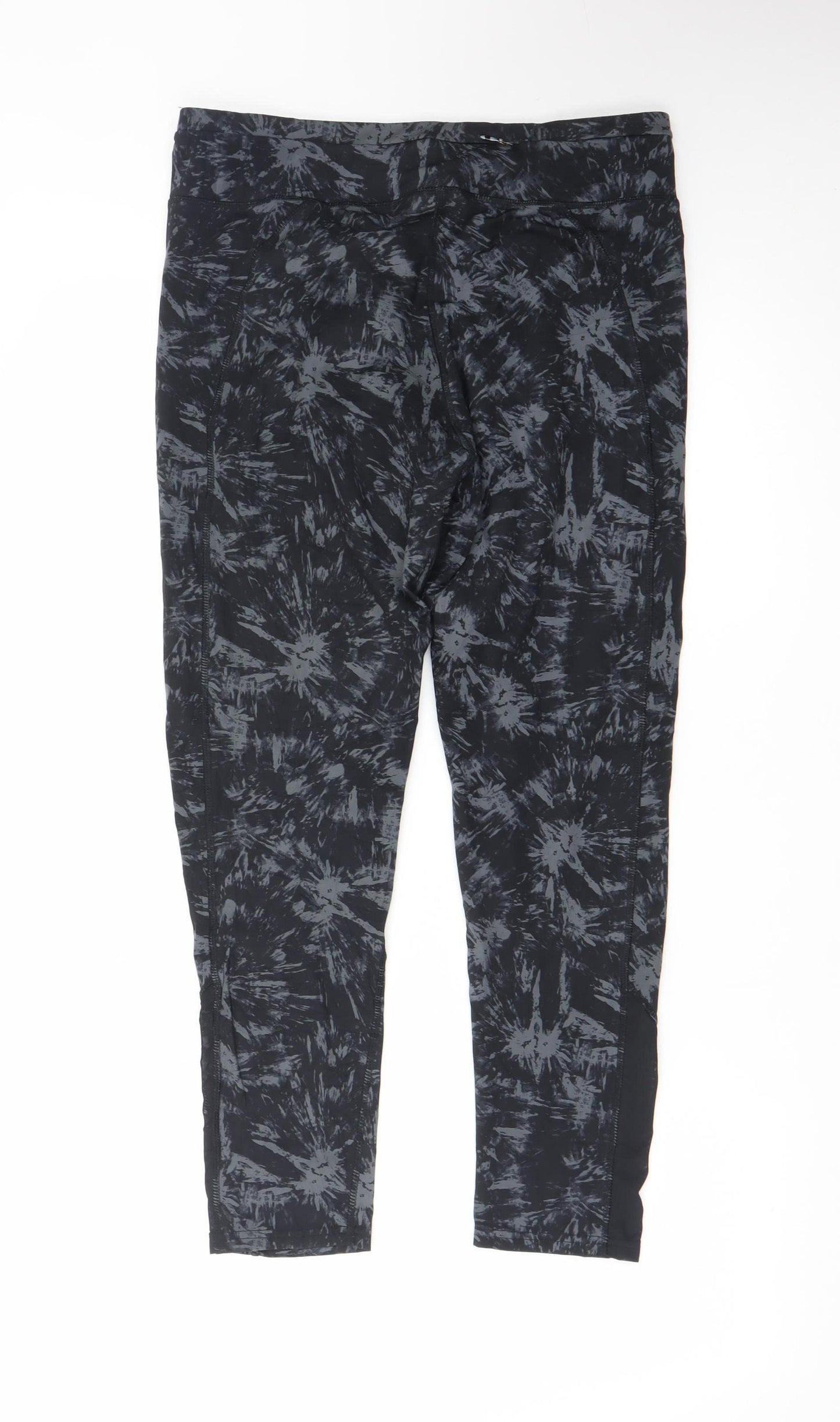 USA Pro Women's Black Tie Dye Ankle Leggings Size 14