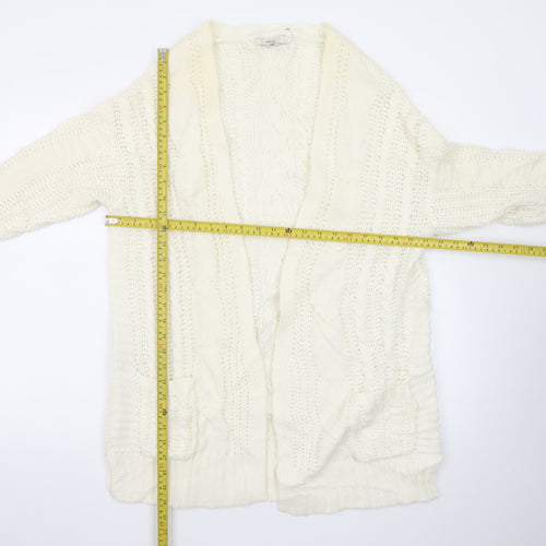 Next Women’s Ivory Cable Knit Long Sleeve Cardigan Size S