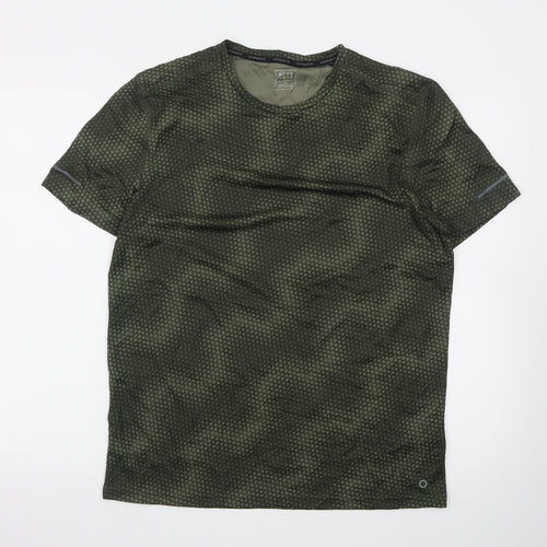 Marks and Spencer Goodmove Men’s Green Camouflage Sports T-Shirt L