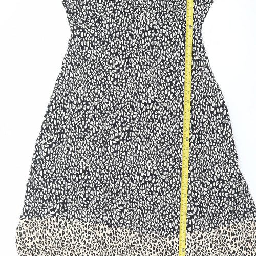 Marks and Spencer Women's Multicoloured Animal Print Midi Dress Size 10