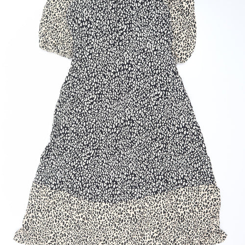 Marks and Spencer Women's Multicoloured Animal Print Midi Dress Size 10