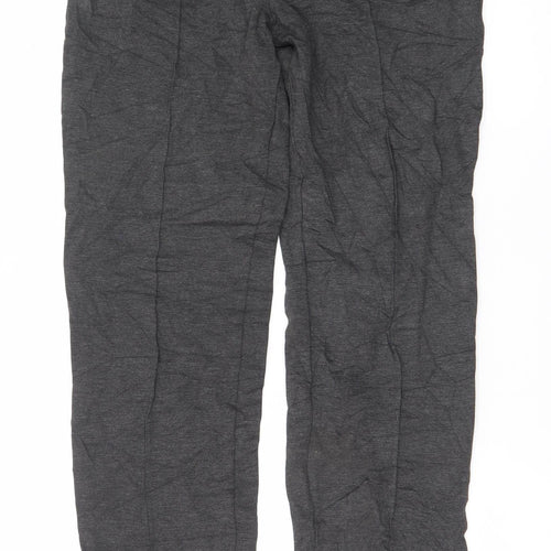 Marks and Spencer Women’s Grey Regular Fit Jersey Trousers Size 10
