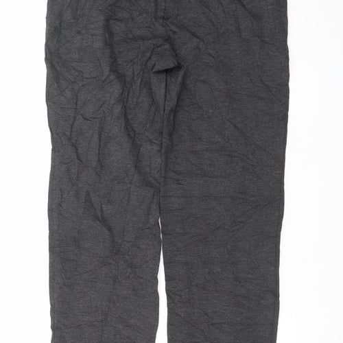 Marks and Spencer Women’s Grey Regular Fit Jersey Trousers Size 10