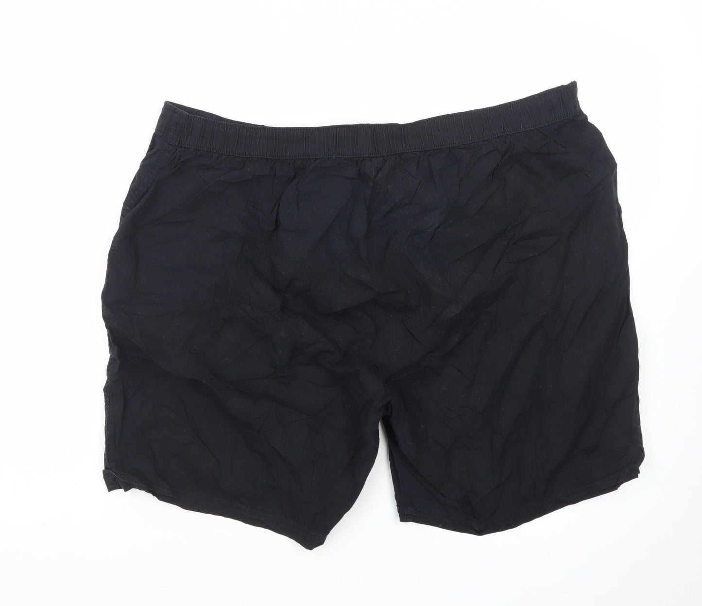 Bonmarché Women Black Embroidered Chino Shorts Size 20