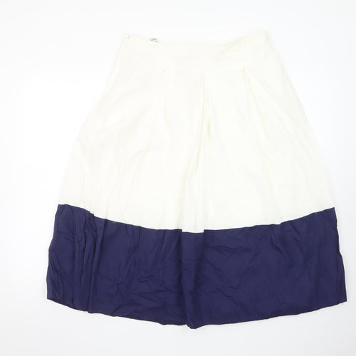 Marks and Spencer Women Multicoloured Size 12 A-Line Midi Skirt