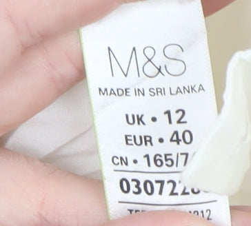 Marks and Spencer Women Multicoloured Size 12 A-Line Midi Skirt