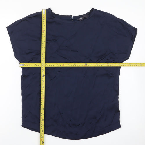 Marks and Spencer Women’s Blue Short Sleeve Basic Blouse Size 6