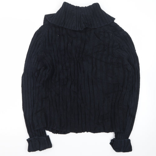 Marks and Spencer Womens Black Wool Blend Collared Cardigan XL