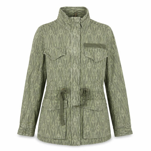 Marks and Spencer Women’s Green Military Jacket Size 12 Cotton