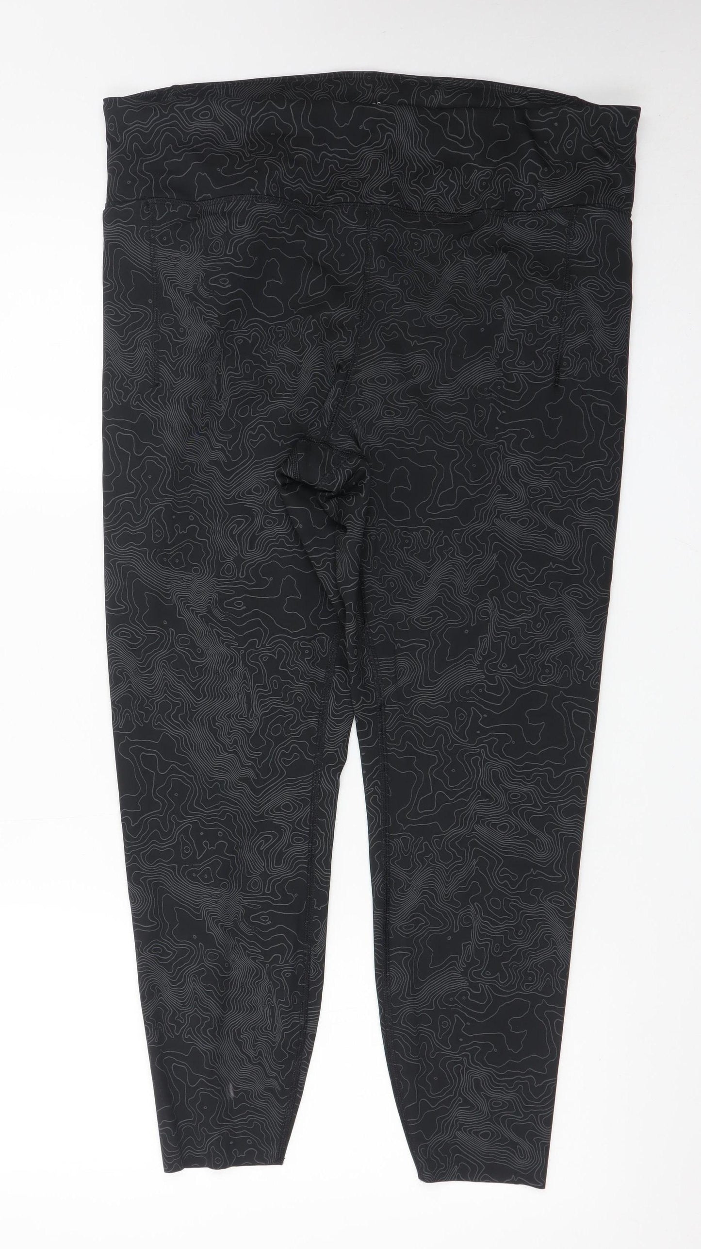 Marks and Spencer Goodmove Women's Black Size 18 High Rise Ankle Leggings