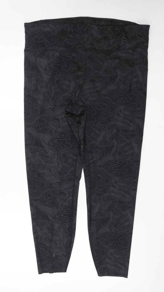 Marks and Spencer Goodmove Women's Black Size 18 High Rise Ankle Leggings