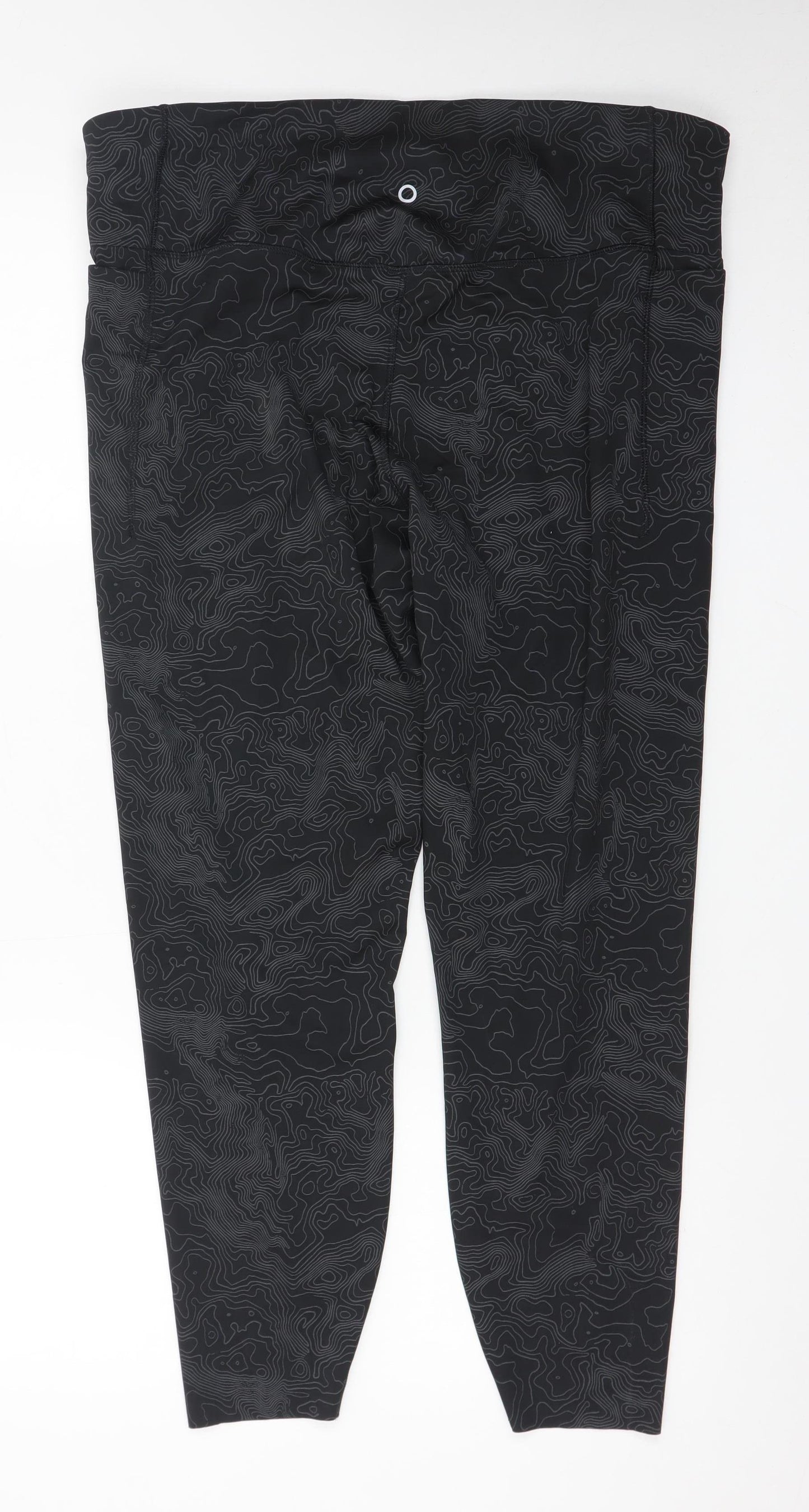 Marks and Spencer Goodmove Women's Black Size 18 High Rise Ankle Leggings
