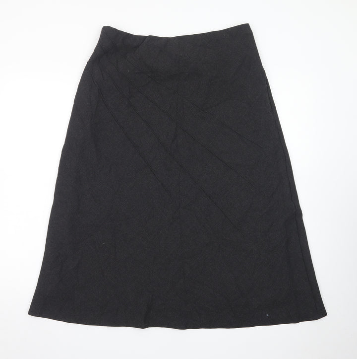 Marks and Spencer Women’s Black Wool Blend A-Line Skirt Size 16