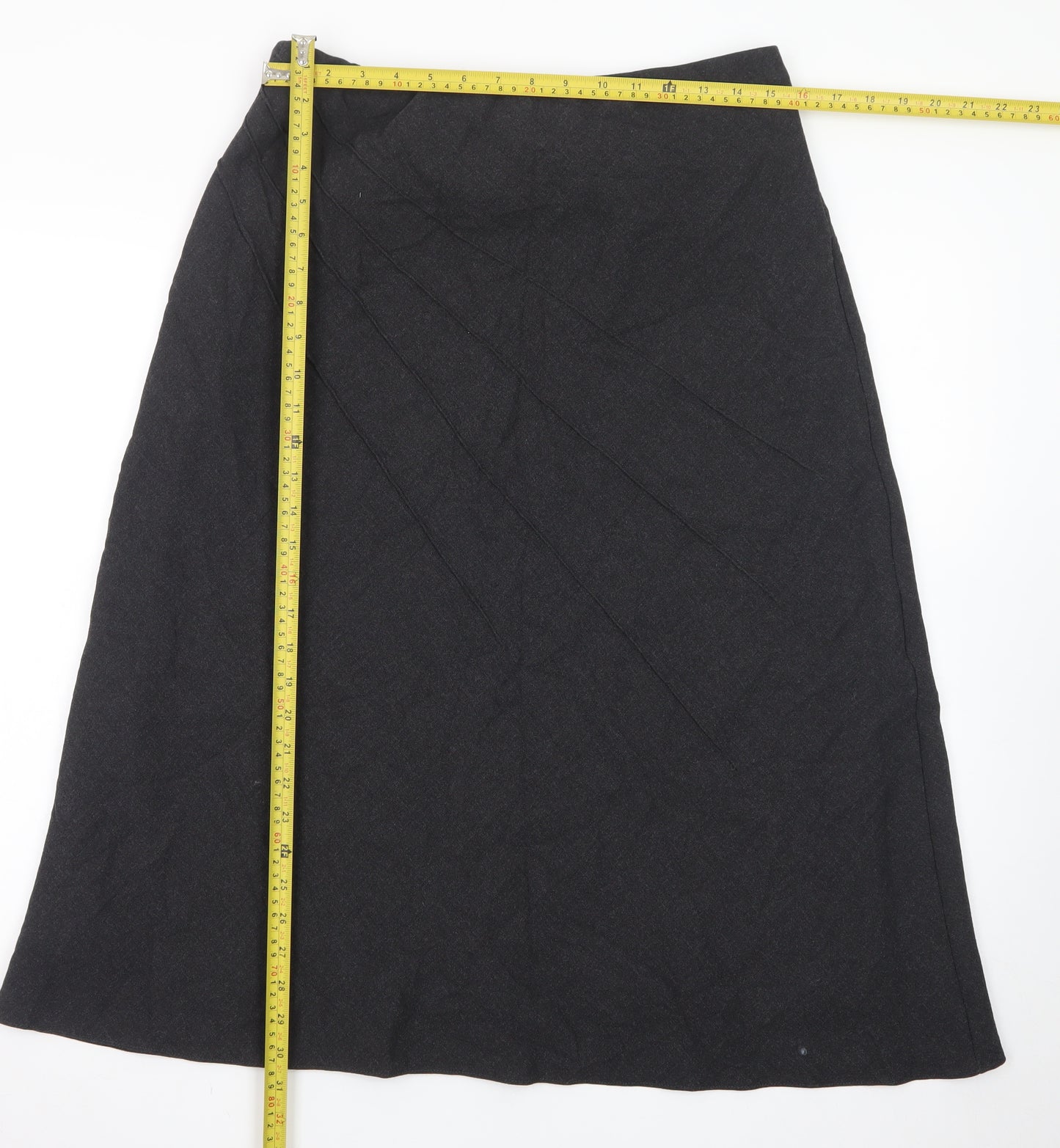 Marks and Spencer Women’s Black Wool Blend A-Line Skirt Size 16