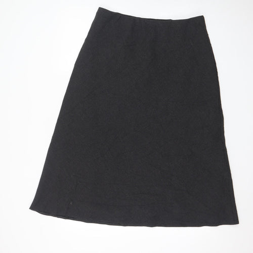 Marks and Spencer Women’s Black Wool Blend A-Line Skirt Size 16