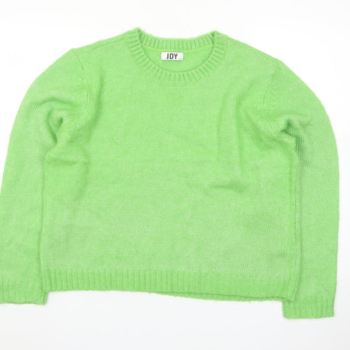 JDY Women's Green Crew Neck Knit Pullover Jumper Size 2XL