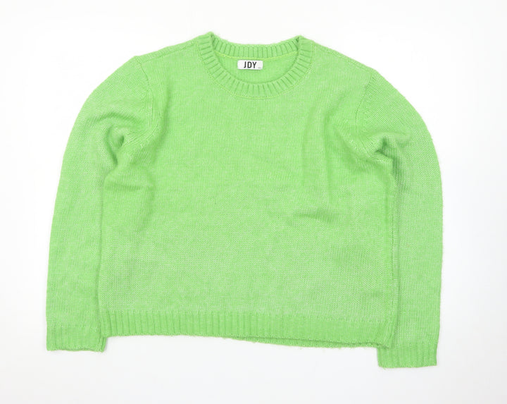 JDY Women's Green Crew Neck Knit Pullover Jumper Size 2XL