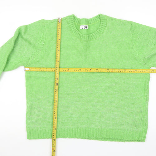 JDY Women's Green Crew Neck Knit Pullover Jumper Size 2XL