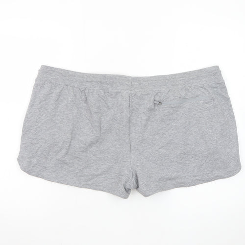 Marks and Spencer Women Grey Size 22 Drawstring Sweat Shorts