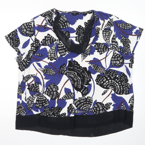 Marks and Spencer Womens Multicoloured Floral Tunic Blouse Size 24