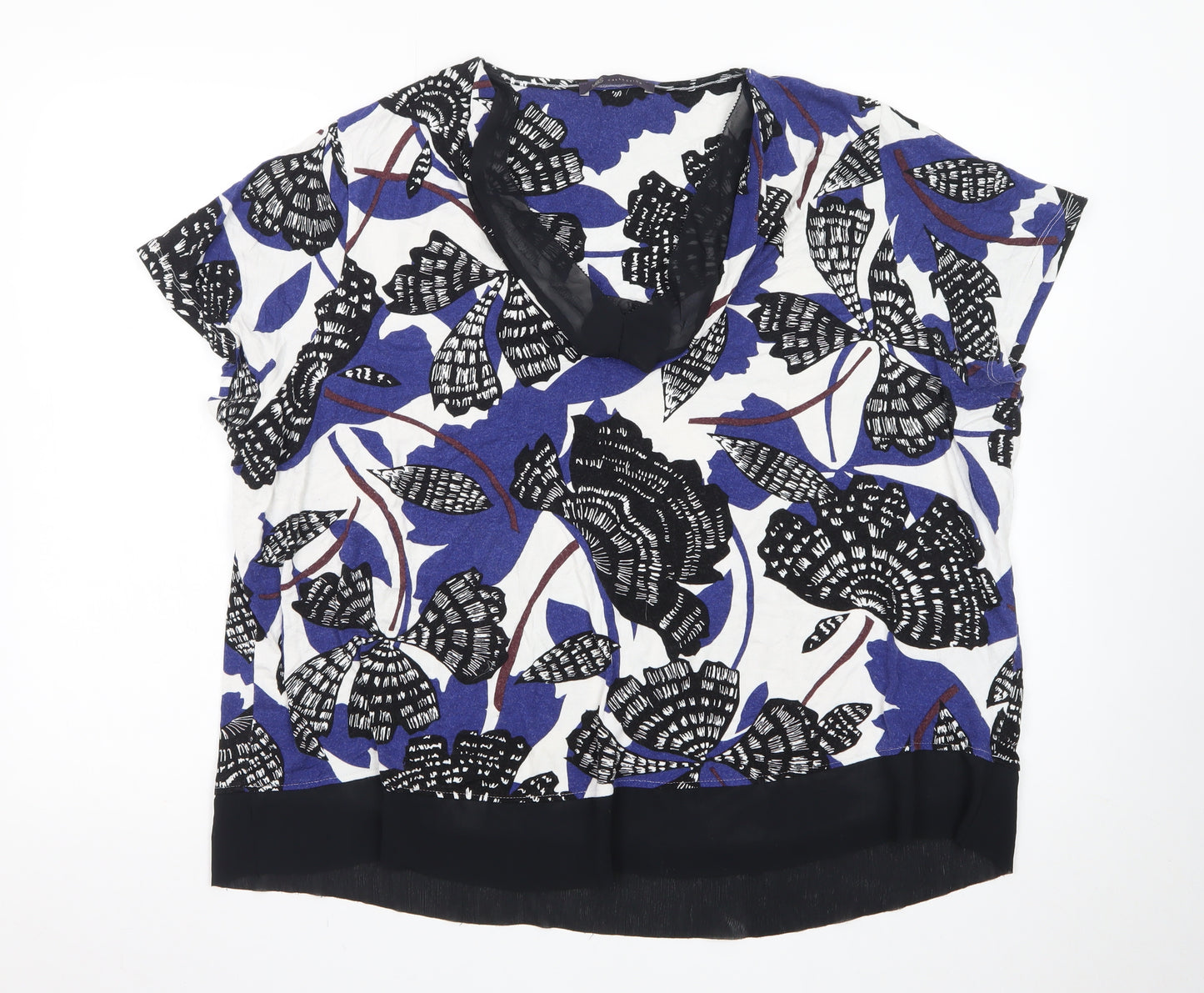 Marks and Spencer Womens Multicoloured Floral Tunic Blouse Size 24