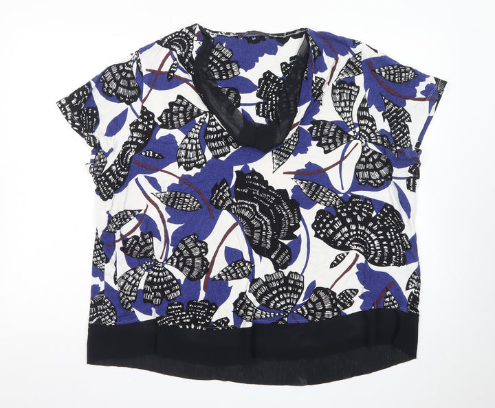 Marks and Spencer Womens Multicoloured Floral Tunic Blouse Size 24