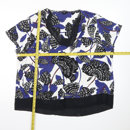 Marks and Spencer Womens Multicoloured Floral Tunic Blouse Size 24
