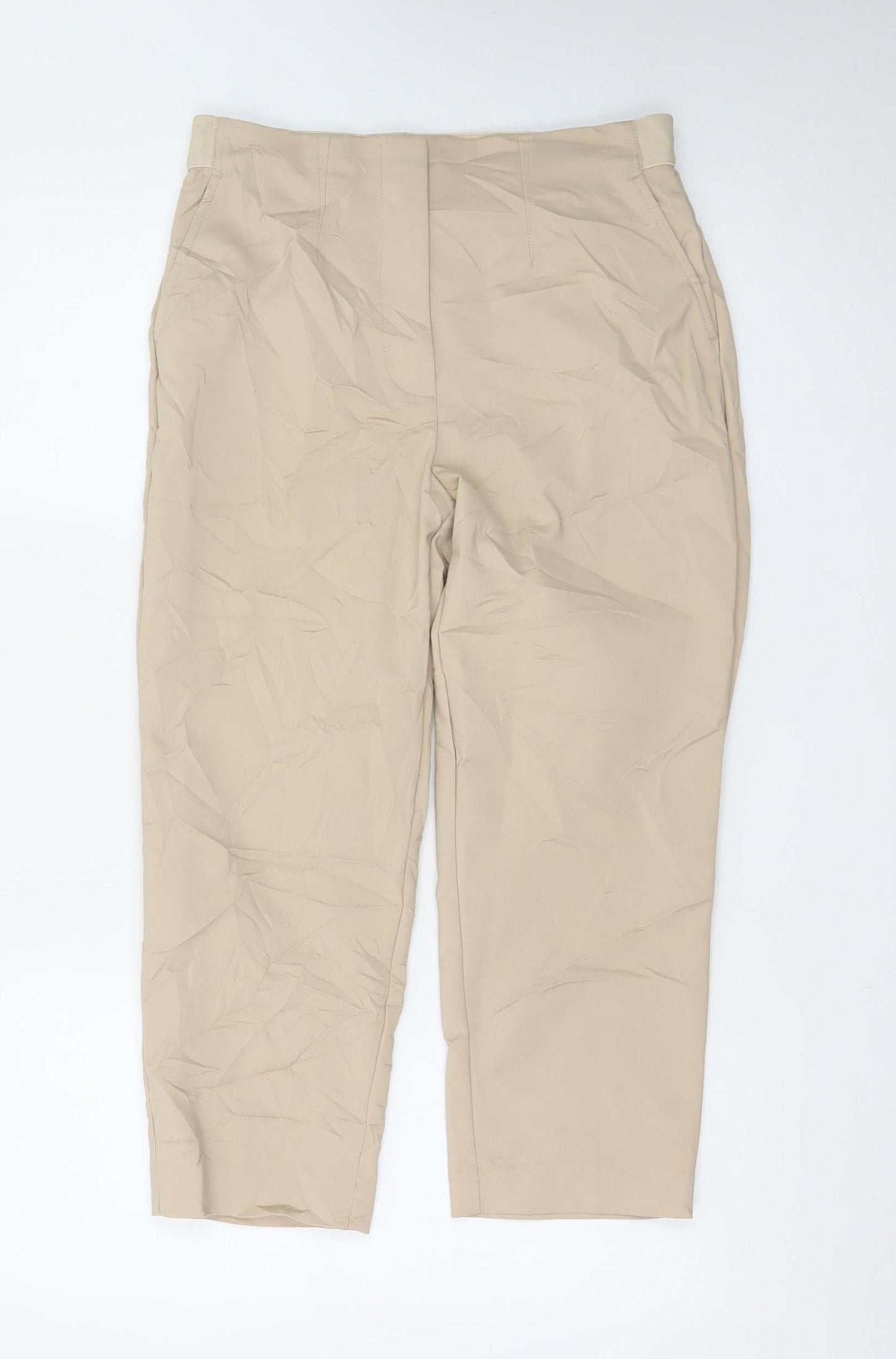 Marks and Spencer Womens Beige Size 10 Chino Trousers