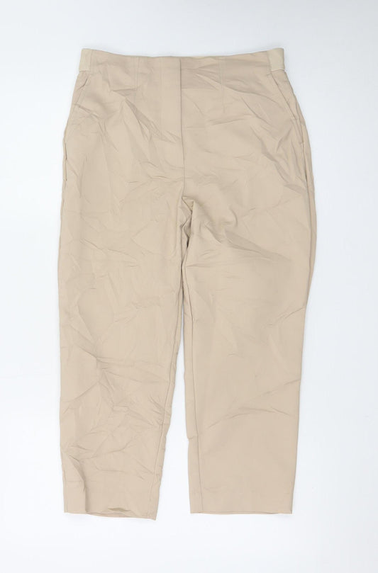 Marks and Spencer Womens Beige Size 10 Chino Trousers
