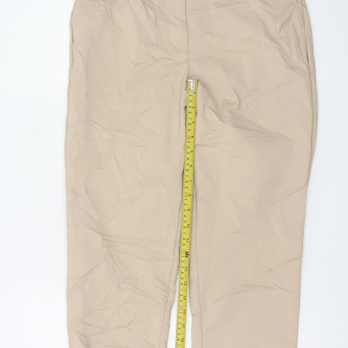 Marks and Spencer Womens Beige Size 10 Chino Trousers