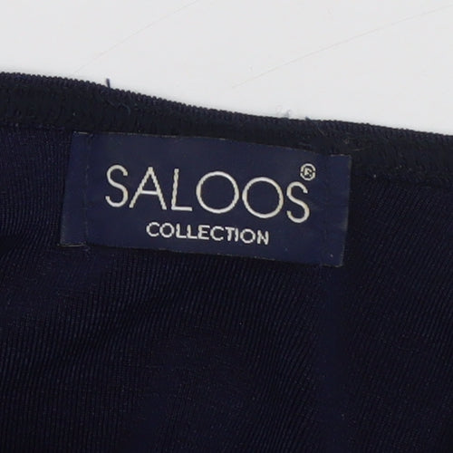 Saloos Women’s Blue Sleeveless Basic Jersey Tank Top M