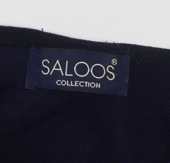 Saloos Women’s Blue Sleeveless Basic Jersey Tank Top M