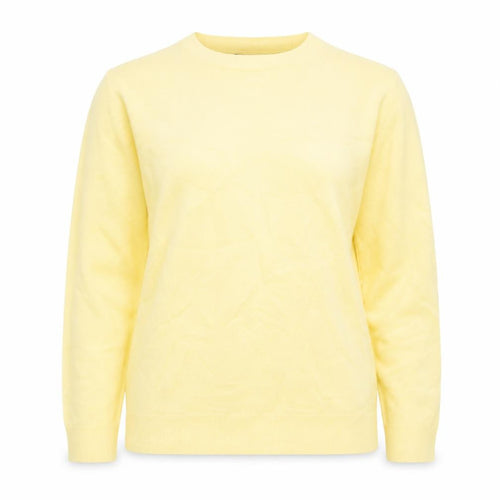 Marks and Spencer Women Yellow Crew Neck Cotton Jumper Size 14