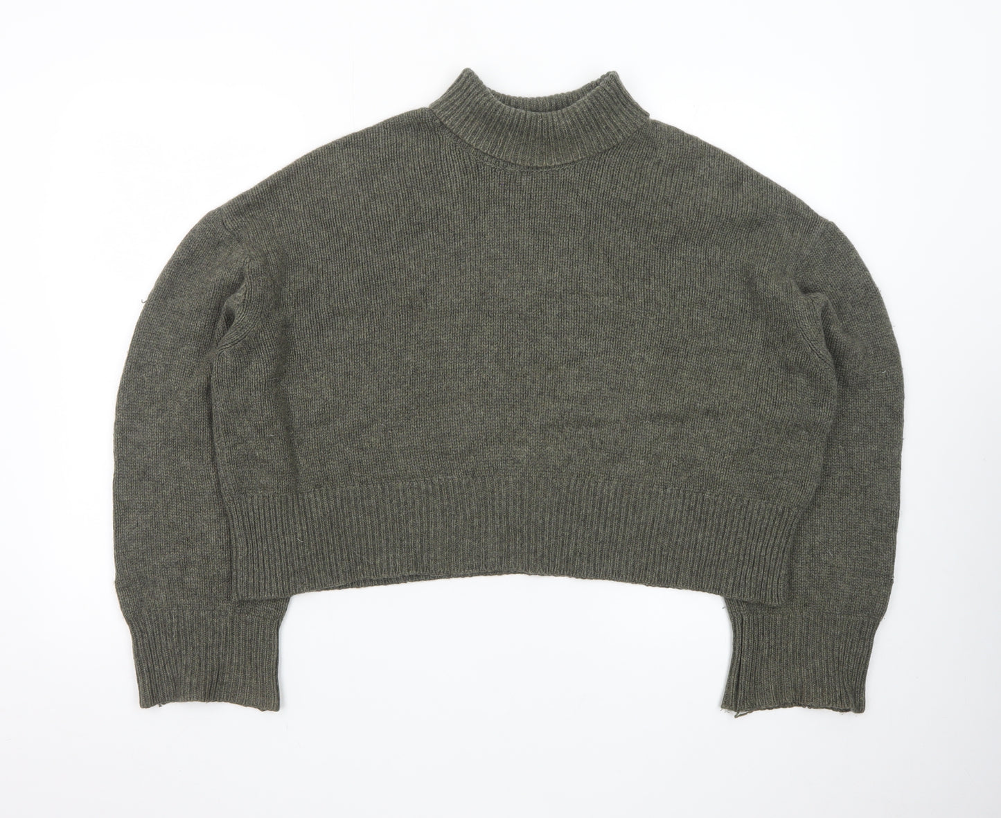 Anine Bing Women’s Grey Cashmere Mock Neck Jumper Size S