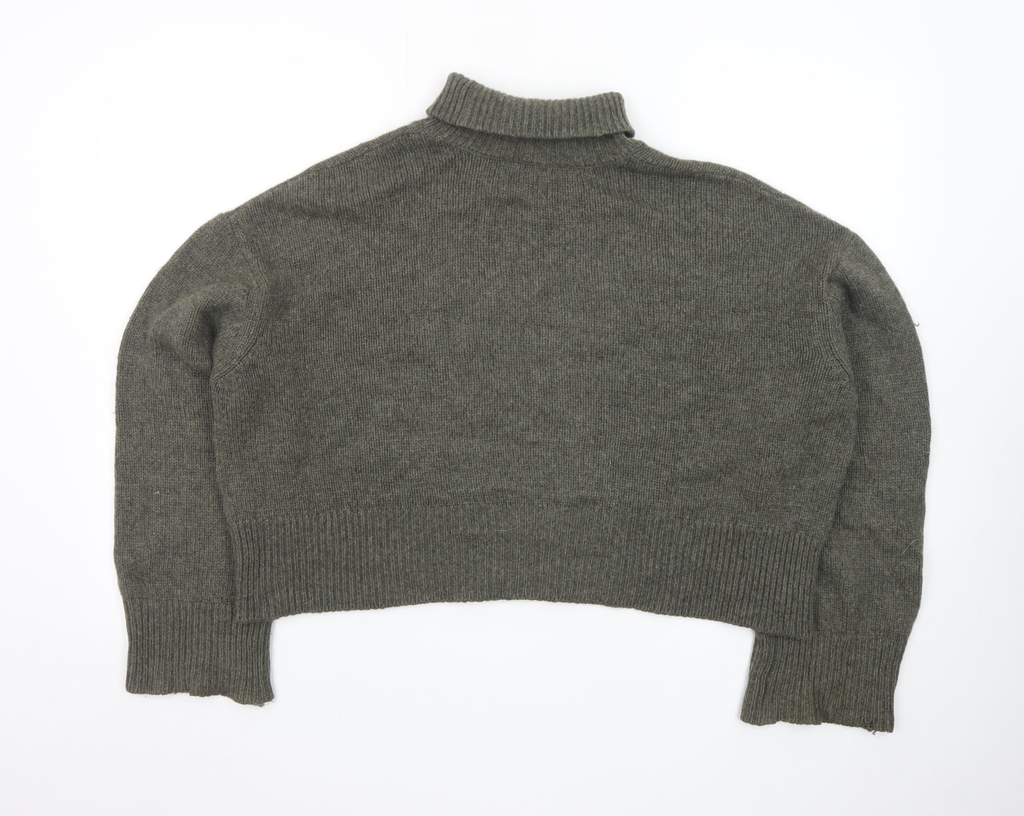 Anine Bing Women’s Grey Cashmere Mock Neck Jumper Size S